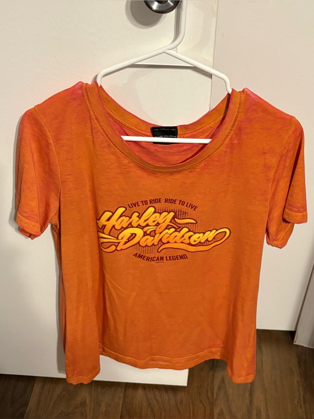 Harley-Davidson Blue Springs MO Orange Logo Tee